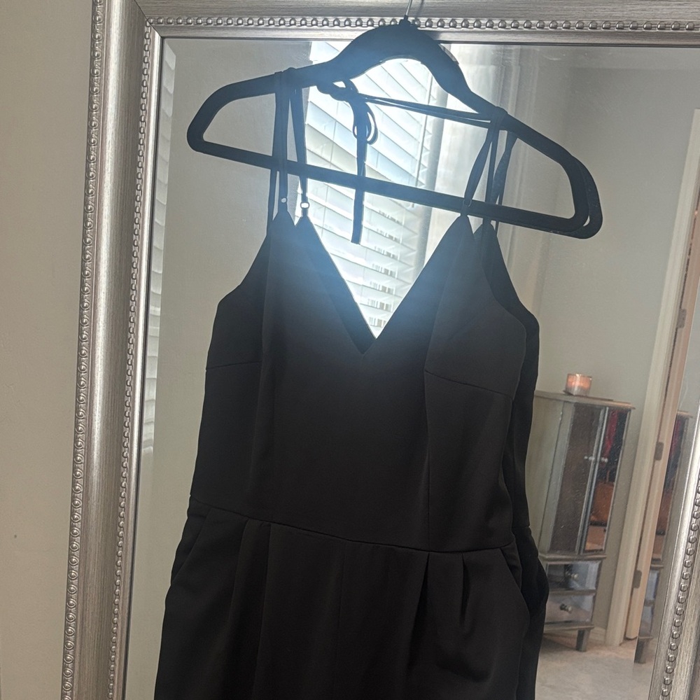 Elegant Black Jumpsuit Backless